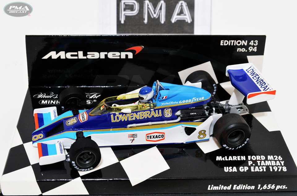 PATRICK TAMBAY 1978 MCLAREN M26 1:43